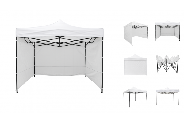 NAMIOT ECO 2X2 BIAŁY z trzema ścianami